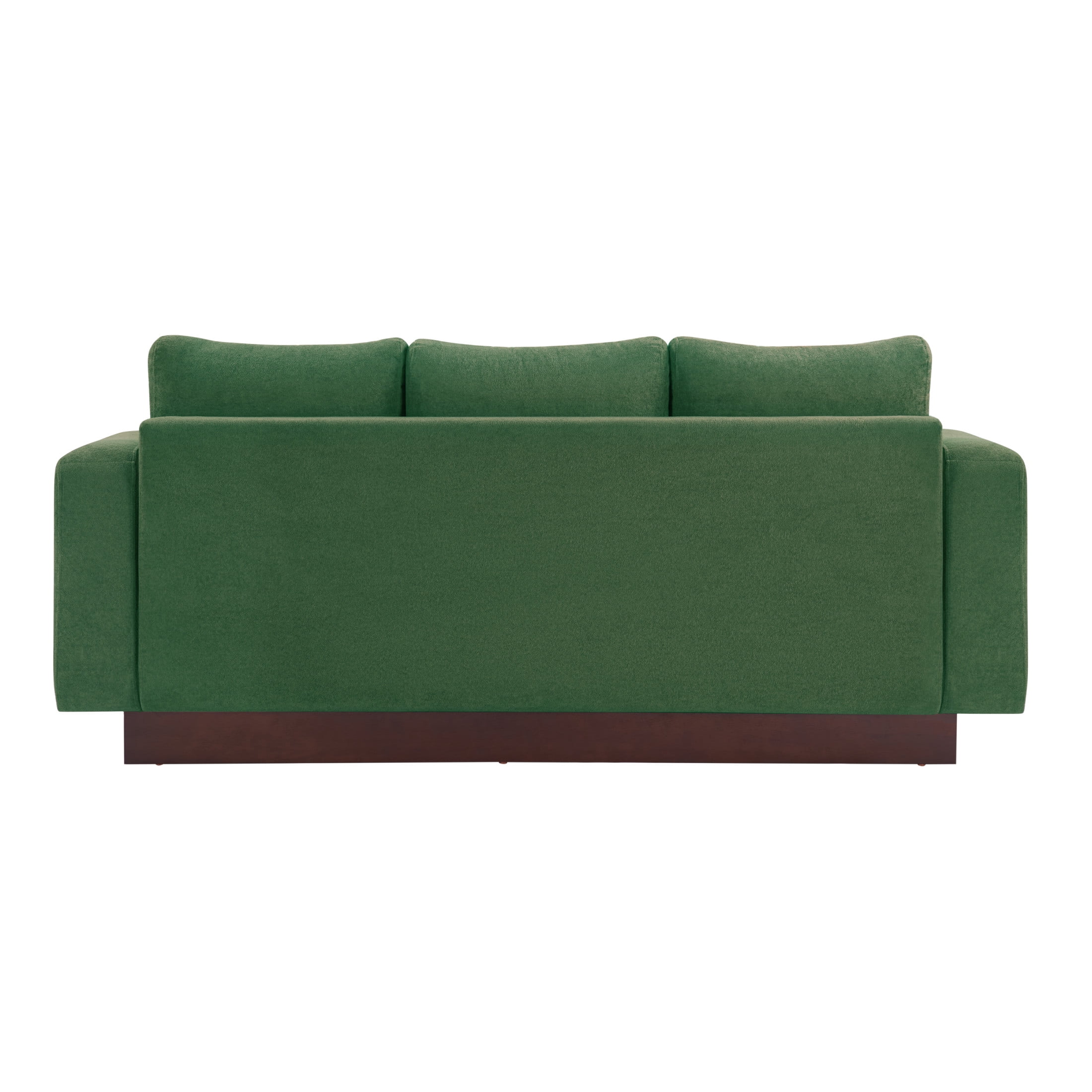 Christopher Knight Home 80.7" Modern 3-seater Chenille Upholstered Sofa Couch with Wide Arms, Green