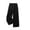 *Black, variant on ClodeEU Women's Elastic Waist Wide Leg Linen Pants,Casual Loose Breathable Summer Trousers Black,Women's Plus L