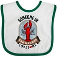thumbnail image 3 of Inktastic Someone in Bar Harbor Maine Loves Me Boys or Girls Baby Bib, 3 of 4