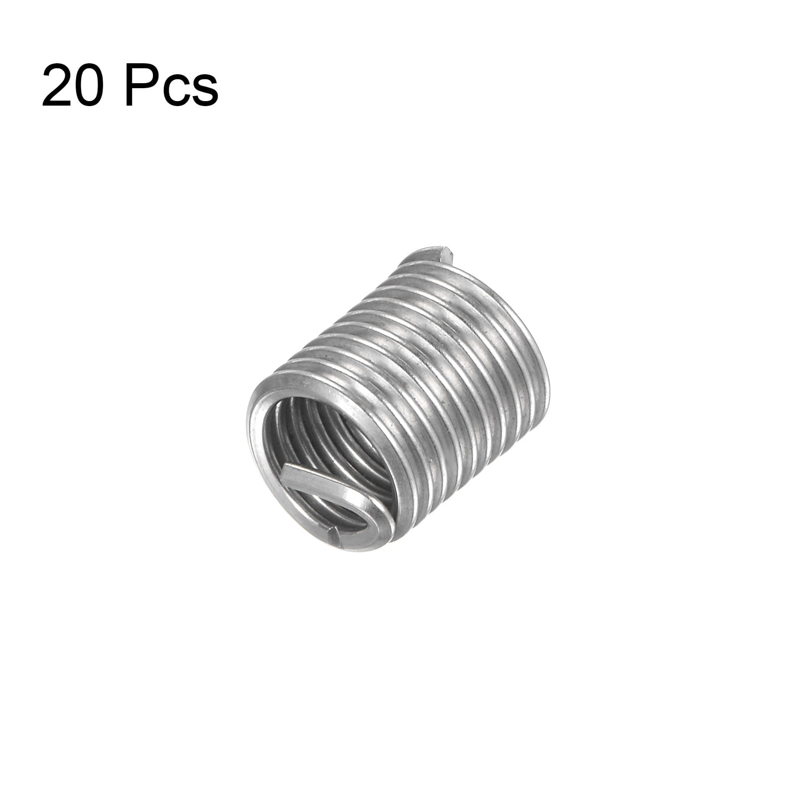 Unique Bargains 304 Stainless Steel Helical Wire Threaded Sleeve M8 x 1.25 2D