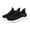 Black, variant on Slip-On Women's Walking Shoes - Lightweight Athletic Sneakers for Running, Gym, Workouts & Casual Wear