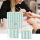 thumbnail image 5 of Estuche de transporte para esmaltes de uñas, bolsa de maquillaje, elegante, multiusos, portátil, regalo para mujeres, organizador de esmaltes de uñas Rayas azules y beige, 5 of 9