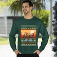 thumbnail image 3 of Christmas Sweatshirt, Funny Cowboy Santa Happ-yee Haw-lidays Christmas Sweatshirt, Western & Rustic Ugly Sweatshirt, Festive Crewneck for Parties & Gifts, 3 of 5