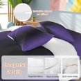 thumbnail image 3 of Purple Black Ombre Duvet Cover Set, Gradient Contemporary Abstract Art Soft Duvet Cover Full Size Bedding Set 4 Pieces, 1 Quiltcover and 2 Pillowcases with Zipper, 1 Bed Sheet for All Seasons, 3 of 9