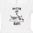 thumbnail image 4 of Inktastic Pittie Life is Ruff Spotted Pit Bull Girls Toddler Dress, 4 of 5