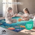 thumbnail image 4 of ODIKA 4'x6' Machine Washable Non-Slip Area Rug, Underwater With Vibrant Coral Reef Design High Traffic Rug, Blue, 38346, 4 of 7