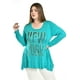 thumbnail image 1 of Blusa New York de manga larga Roman Fashion /Tallas Extras, 169 (Menta) verde claro 38, 1 of 5