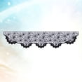 thumbnail image 1 of PENIKOKO 1Set Mini Curtain  Decor Lace Rectangle Black Polyester Fireplace Mantel Scarf Table Display, 1 of 7