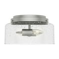 thumbnail image 5 of Hunter - Hartland 2-light Matte Silver, Medium Size Flush Mount Light, Dimmable, Casual Style, Round Shaped, for Bedrooms, Dining, Living Rooms - 19014, 5 of 8