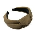 thumbnail image 2 of GZWYHT Headbands for Women,Hair Accessories Fashion Women Knitted Tie Hairpin Hairband Head Hoop Knot Hair Headband Hair Bands,Hair Ties,Workout Headbands Khaki, 2 of 3