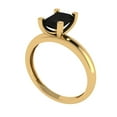 thumbnail image 2 of Solitaire Engagement Ring for Women - 1ct Natural Onyx in 14K Yellow Gold Promise Ring, 2 of 6