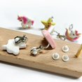 thumbnail image 4 of Pendientes con clip para la oreja para niños, con dibujos animados, sin orificio para la oreja, con forma de sirena y unicornio, 4 of 6