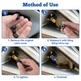 thumbnail image 4 of Transemion 4piece Easy Installation And Durable Construction Of Swing Thread Vehicle Car silver 1Set, 4 of 6