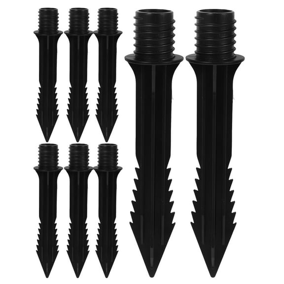 WORGEOUS 8PCS Solar Light Stakes Replacement Plastic Stakes Pathway Lights Spike for Garden Lights Landscape Yard Pathway Patio Lamps Pole