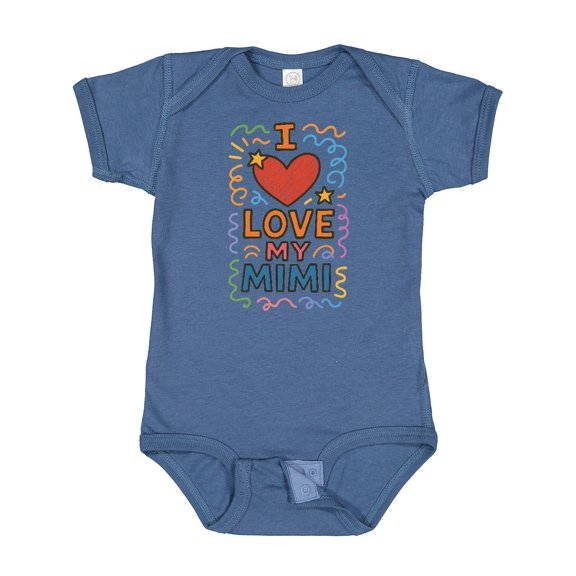 Inktastic I Love My Mimi Heart Boys or Girls Baby Bodysuit