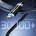thumbnail image 6 of Type-C Fast Charging Cable with Digital Display, 240W Braided Cord, 480Mbps Data Transfer for Phone Laptop, 6 of 10