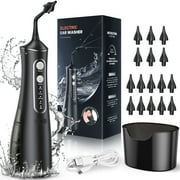 Ear Wax Removal, Electric Ear Irrigation Flushing System, Water Powered Ear Cleaner with 4 Pressure Modes, Safe and Effective Cleaning Tool