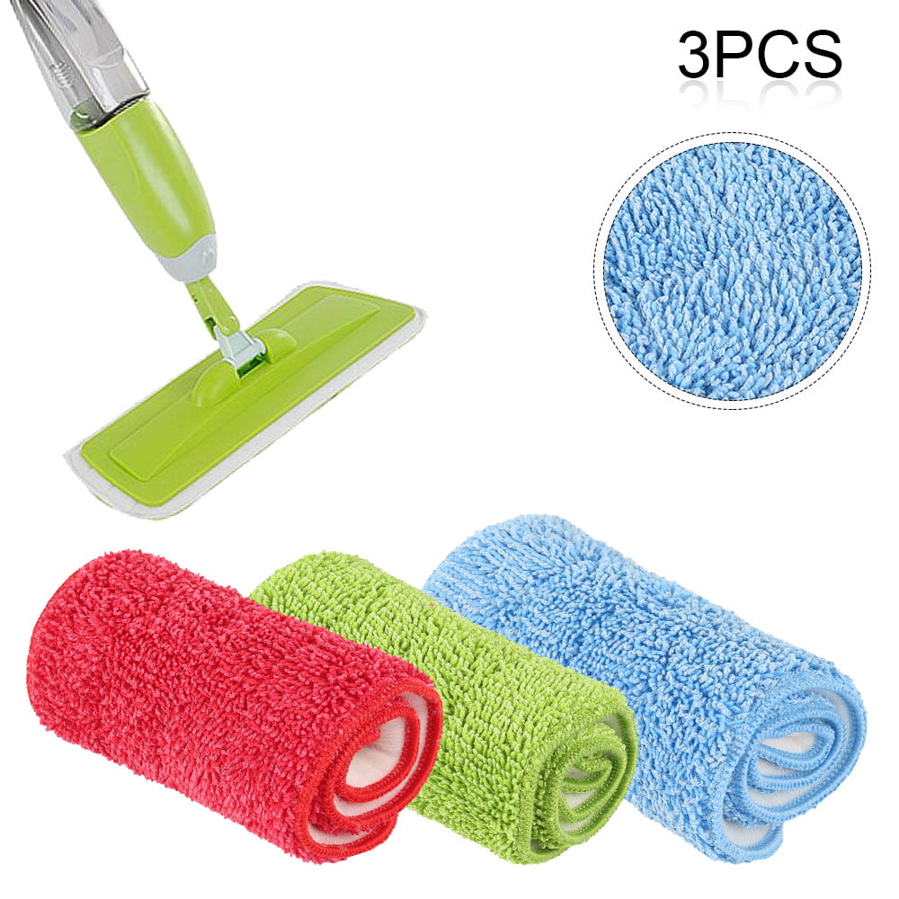 SPRAY MOP PAD REPLACEMENT HEADS MICROFIBER REFILL WET DRY HOUSEHOLD DUST CLEAN 