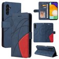 thumbnail image 1 of Compatible Samsung Galaxy A13 5G Case, Leather Wallet Case Stand View Magnetic Clasp Book Flip Folio Phone Cover - Blue, 1 of 5