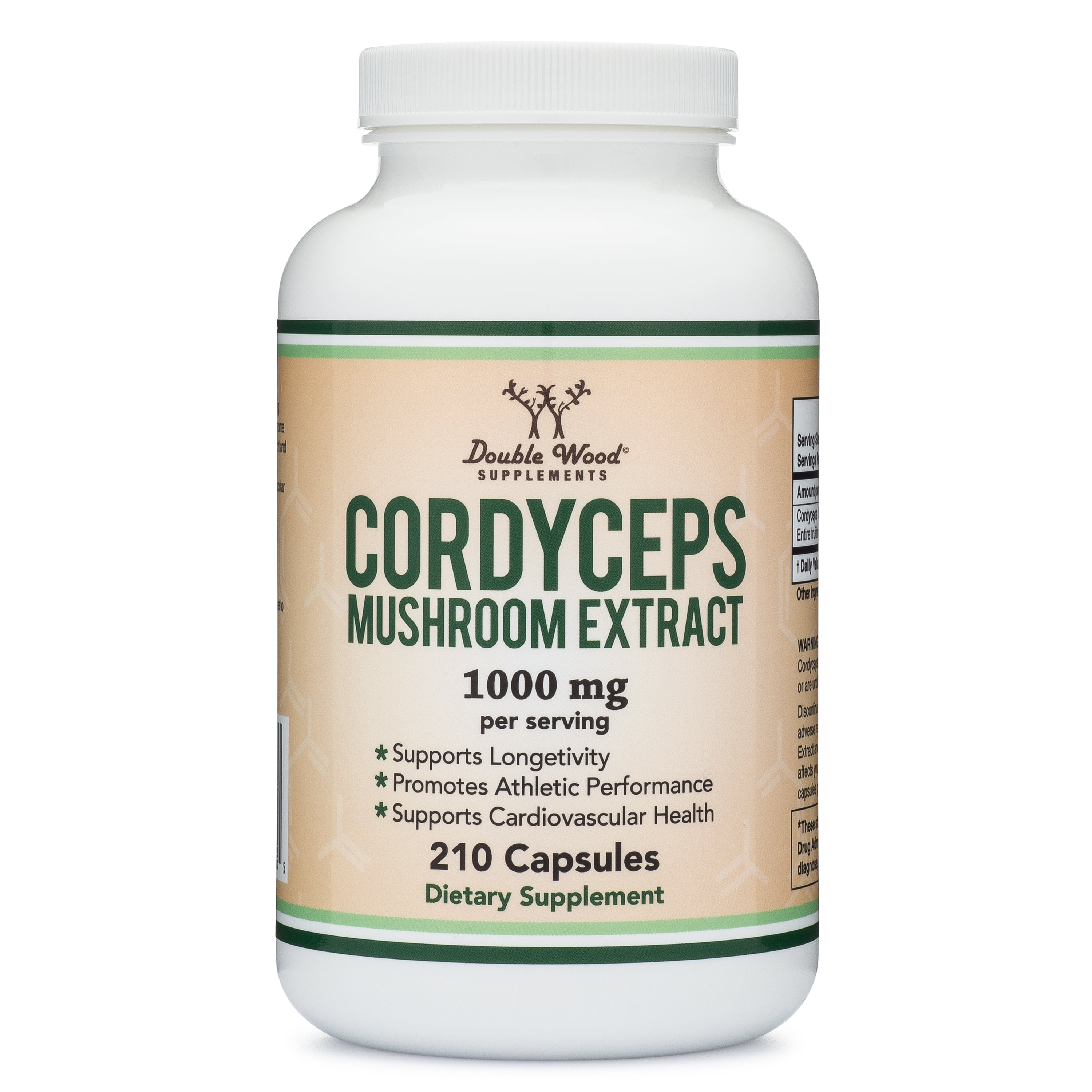 Cordyceps Capsules (Cordyceps Sinensis Mushroom Extract) 210 Count, 3.5