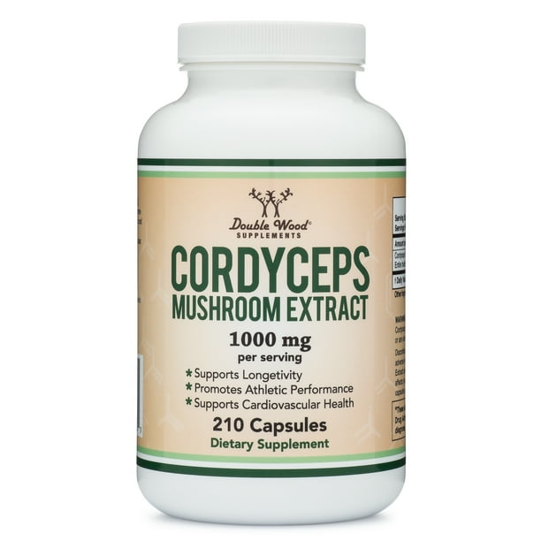 Cordyceps Capsules (Cordyceps Sinensis Mushroom Extract) 210 Count, 3.5
