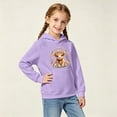 thumbnail image 2 of SJLDQY Girls Hoodies Cute Highland Cow Graphic Hooded Sweatshirts for Girls Long Sleeve Hoodie Fall Winter Casual Pullover Tops with Pockets, 2 of 4