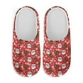 thumbnail image 2 of POLERO Santa Claus Print Slippers for Women Indoor Christmas Bedroom Warm Closed Toe House Shoes Trendy Gift for Womens Soft Sole, 2 of 7