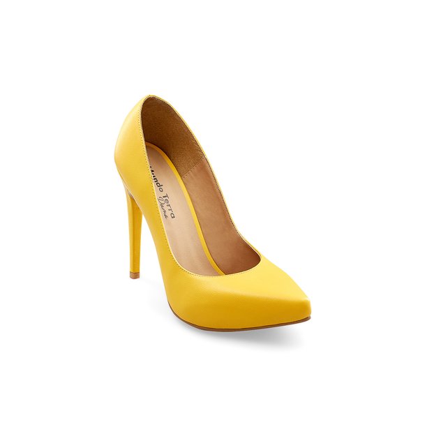 Zapato Calzado Terra Para Dama Zapatilla Amarilla Para Dama Mundo