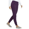 thumbnail image 4 of Heartsoul Break On Through Women Scrubs Pant, Low Rise Jogger, HS030T, XL Tall, Eggplant, 4 of 8