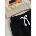 thumbnail image 5 of Toddler Baby Girl Boy Halloween Outfit Pumpkin Crewneck Sweatshirt Long Sleeve Shirts Top and Pants Set Fall Winter Clothes, 5 of 8