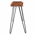 thumbnail image 3 of Rustic Modern Solid Wood & Iron Console/Desk in Natural, 3 of 7