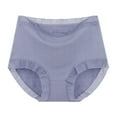 thumbnail image 1 of Timegard Plus Size Panties for Women Cotton High Waist Menstrual Underwear Solid Color Comfort Briefs, 1 of 6