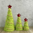 thumbnail image 6 of Lime Green Furry Christmas Tree Tabletop Yarn Christmas Decorations 3 Pcs Mini Green Christmas Tree Centerpiece Artificial for Christmas New Year Winter Holiday Home Decor, 6 of 9