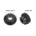 thumbnail image 3 of Mod 1 22T Pinion Gear 8mm Bore Hardened Steel Motor Rack Spur Gear for RC Car Truck Gear Drive, 3 of 6