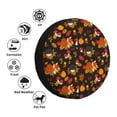 thumbnail image 4 of Salouo Autumn Hedgehog and Fox Cute Print Spare Tire Cover 14-17 inch Spare Tire Protector Universal Tough Tire Wheel Cover for Trailer SUV and Truck-14 inch, 4 of 6