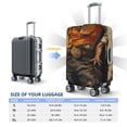 thumbnail image 3 of JUNZAN Vintage Style Elk Print Washable Luggage Cover - Fashion Suitcase Protector Fits 18-32 Inch Luggage (without luggage), 3 of 5