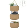 thumbnail image 7 of Hanging Over the Door Basket, Decorative Wall Hanging Baskets, 3 Tier Hanging Organizer, Jute, 14.7"x 3.3"x 43.6", 7 of 7