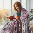 thumbnail image 3 of Yibo Mom Gifts, Birthday Gifts Blanket Flannel Soft and Comfortable Anti-static Bed Sofa Blanket, 3 of 7