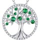 thumbnail image 1 of Collar Árbol de la Vida para Mujer June Birthsotne Perla Peridoto Azul, 1 of 5