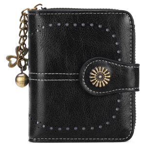 GOIACII Womens Small Leather Bifold Wallet