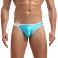 thumbnail image 5 of kpoplk Men Underwear Men's Underwear Bikini Briefs Low Rise Half Back Coverage Silky Touch Underpants(Blue,XL), 5 of 5