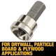 thumbnail image 4 of Fijador de tornillos para paneles de yeso DEWALT DW2014C4 con broca de ajuste de profundidad (paquete de 4), 4 of 7