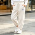 thumbnail image 4 of Edvintorg Winter Sweatpants for Girls Fashion Elastic Waist Casual Corduroy Joggers Pants with Pockets Girls Clothes 1-13 Years, 4 of 7