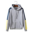 thumbnail image 1 of RKSTN Hoodies for Men Fall Fashion Soft Sweatshirt Raglan Long Sleeve Hooded Sweatshirt Casual Color Block Drawstring Pullover Hoodie Mens Sweatshirt, 1 of 9