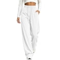thumbnail image 3 of LIaqionyy Sweatpants for Womens Lounge Baggy Fashion Comfy Joggers Workout Pant Fall Winter Trousers with Pockets, 3 of 8