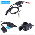 thumbnail image 1 of Kit de Cargador USB Dual Universal para Motocicleta, Adaptador de cable, Fusible en Línea para Carga Rápida, Teléfono para Motocleta, GPS, 1 of 7