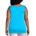 thumbnail image 4 of Hanes Just My Size Cool DRI Women's Tank (Plus ) Process Blue 1X, 4 of 5