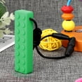 thumbnail image 4 of Collar mordedor con forma de bloque de construcción (verde), 4 of 8
