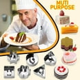 thumbnail image 1 of Sentmoon Cookie Molds Cake Molds Stainless Steel Cake Mold Quick Release Baking Ring Multiple Sizes Dessert Pastry Tool Easy Cakes Pies Kitchen Bakeware, 1 of 3