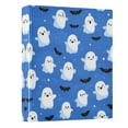 thumbnail image 2 of Blue Background with Ghost Pattern 3 Ring Hardcover Binders 1.5in Round Rings for Letter-Size Folder Paper Organizer Pockets for Office Student Recipe, 2 of 9